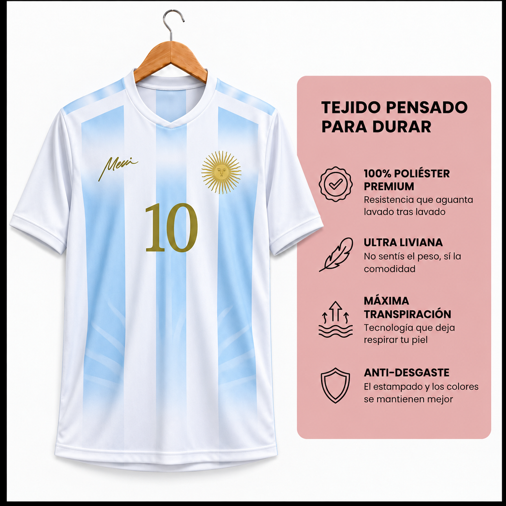 Camiseta Argentina - Edición Aurora Messi